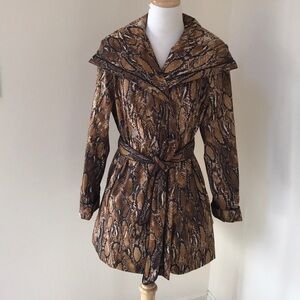 Dennis Basso medium snake print jacket .